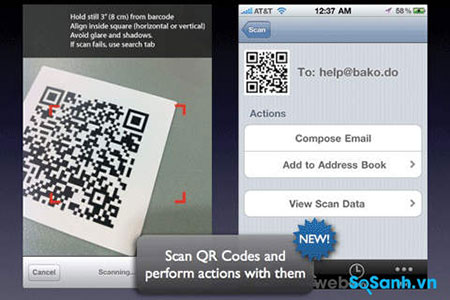 Phần mềm kiểm tra mã vạch trên iPhone